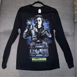 NWT Curse Of Michael Myers Long Sleeve Shirt Horror Halloween Size S Black
